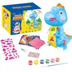 Tirelire pour enfants dinosaure grand ensemble cratif figurine peintures autocollants