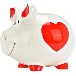 Tirelire g�ante en c�ramique cochon coeur
