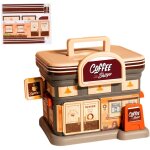 Tirelire maison enfant mignonne, bo�te � �conomies pi�ces et billets, avec cl�, poign�e, grande capacit�, ...