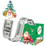 Tirelire de no�l pour cadeau en esp�ces, bo�te cadeau surprise de no�l, bo�te cadeau amusante � tirer ...
