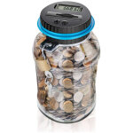 Tirelire num�rique avec compteur de pi�ces pour enfants et adultes 1, 8 l