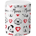 Tirelire pourboire - tips - chien coeur - animalerie - toiletteur Tirelire pourboire - tips - chien coeur - animalerie - toiletteur