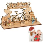 Tirelire vlo bois fait main artisanat unique, dco originale amateur cyclisme cadeau cratif fonctionnel ...