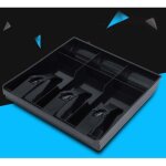 Tiroir - caisse, registre d'insertion, plateau de rechange en plastique, 3 billets 3 pi�ces de monnaie, ...