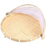 Tiss� � la main alimentaire panier plateau fruits l�gumes pain de rangement atmosph�re simple pique - ...