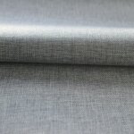 Tissu d'ameublement occultant uni gris clair 140 cm