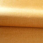 Tissu d'ameublement occultant uni jaune ocre 140 cm