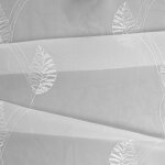 Tissu brod� feuille blanc 300 cm