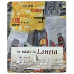 Tissu housse de canap couvre - lit housse de canap loneta new york jaune 2 places