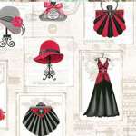 Tissu imprim� couturi�re multicolore 115 cm