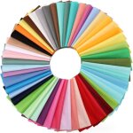 Tissus patchwork en coton, 50 pi�ces, chutes de tissu uni pour couture, 25 x 25 cm, tissu en coton color� ...