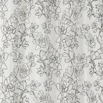 Tissu plomb et imprim audace noir 300 cm