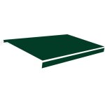 Tissu de remplacement pour auvent 3x2 vert polyester 280 gr / m2 - protection uv - toile de store 283x200cm ...