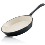 Mahlzeit po�le en fonte �maill�e � 24 cm blue berry po�le en fonte avec deux becs verseurs