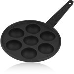 Bbq - toro pole  poffertjes en fonte,  20, 5 cm pour 7 petites crpes, spcialits de ptisserie