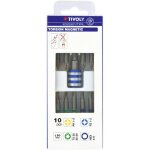 Tivoly ? coffret 10 pcs lg 50 - 9 embouts torsion magn�tique + 1 porte embout quick change