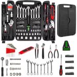 95 pices bote  outils, portable caisse outils inclu kit tournevis, jeux de douilles, outils bricolage ...
