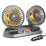 12v ventilateur de voiture à double tête refroidissement automatique portable grand vent électrique pliant ... 12v ventilateur de voiture à double tête refroidissement automatique portable grand vent électrique pliant ...