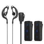 2 pices mini talkie - walkie 400 - 470 mhz radio bidirectionnelle 3 w metteur - rcepteur couteur ...