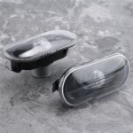 Tlily - 2 pices sries voiture ct marqueur clignotant avertissement lumire noir couvercle de la lampe ...