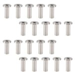 20 picèes séries en acier inoxydable manches de protection oeillet kit pour 1 / 8 pouces corde rambarde ... 20 picèes séries en acier inoxydable manches de protection oeillet kit pour 1 / 8 pouces corde rambarde ...
