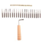 Tlily - 20 pices sries clous de goupille rglage et rivets, avec cl en forme l, pour instrument  ...