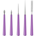 5 pices sries ensemble d'alsoir de perle  pointe diamant alsoir outil d'agrandissement trou perage ...