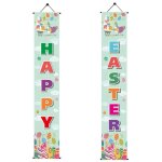 Tlily - décoration de pâques set porche signe bienvenue joyeuses bannière affiche porte cintre pour le ... Tlily - décoration de pâques set porche signe bienvenue joyeuses bannière affiche porte cintre pour le ...