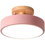 Tlily - plafonniers moderne led luminaire nordique en bois intrieur cuisine salon chambre salle de - ...