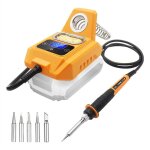Station de soudage sans fil pour batterie 20 v max - fer à souder Électrique Écran lcd numérique Station de soudage sans fil pour batterie 20 v max - fer à souder Électrique Écran lcd numérique