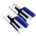 Tlily - truelle  pltre vnitien en acier inoxydable 2 outils main de finition peinture pour