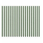 Toboli 20 tuteurs verts 60 cm � 8 mm tuteurs en m�tal et plastique, tuteurs pour tomates et plantes grimpantes ...