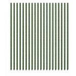 Toboli 20x tuteurs verts 120 cm � 11 mm tuteurs en m�tal et plastique, tuteurs pour tomates et plantes ...
