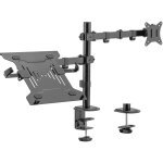 Toboli 2en1 support �cran et support �cran ordinateur portable bras articul� pour laptop porte - ordi ...