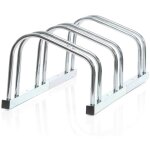 Toboli ? r�telier pour 3 v�los ? acier galvanis� ? dimensions 705 x 320 x 260 mm ? largeur pneu 55 mm ...