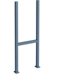 Support pour bo�te � colis, 610 x 115 x 1500 mm, anthracite, poteau mailbox, piquet pour bo�te � lettres ...