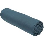 Today - drap housse 100% coton 140x190 bonnet 23 essential bleu paon Today - drap housse 100% coton 140x190 bonnet 23 essential bleu paon