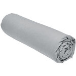 Today - drap housse 100% coton 90x190 bonnet 23 cm essential gris acier Today - drap housse 100% coton 90x190 bonnet 23 cm essential gris acier