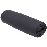 Today - drap housse 100% coton bio 160x200 cm bonnet 30 cm noir fusain