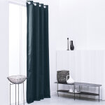 Les tendances ? rideau isolant thermique 140 x 240 cm ? 100 % polyester ? ?illets ? couleur paon ? isolation ...