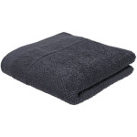 Serviette de toilette organic coton bio 450 g / m² 50x90 noir Serviette de toilette organic coton bio 450 g / m² 50x90 noir
