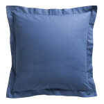 Taie d'oreiller privacy today coton 57 fils carre ciel d'orage