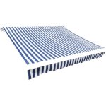 Toile d'auvent bleu et blanc 350x250 cm vidaxl Toile d'auvent bleu et blanc 350x250 cm vidaxl