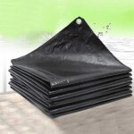 Toile noire imperm�able, b�che d'ext�rieur en pe r�sistante � l'usure, pour bassins, abris de jardin ...