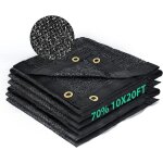 Toile d'ombrage 70%, filet d'ombrage r�sistant 10x20ft avec mat�riau hdpe et ?illets renforc�s pi�ge ...