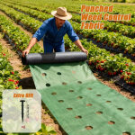 Toile de paillage 6, 1 m double couche ? barri�re anti - mauvaises herbes, perm�able et durable, jardin ...