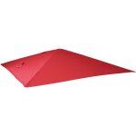 Toile de rechange pour parasol dport hhg, 3 x 4 m, rouge