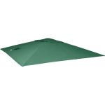 Toile de rechange pour parasol déporté hwc, 3 x 4 m - vert foncé Toile de rechange pour parasol déporté hwc, 3 x 4 m - vert foncé
