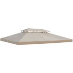 Mh - toile de rechange pour pavillon tonnelle max beige