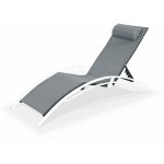Sweeek - toile de remplacement pour bain de soleil louisa anthracite / gris